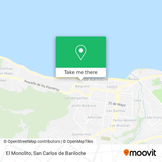 El Monolito map