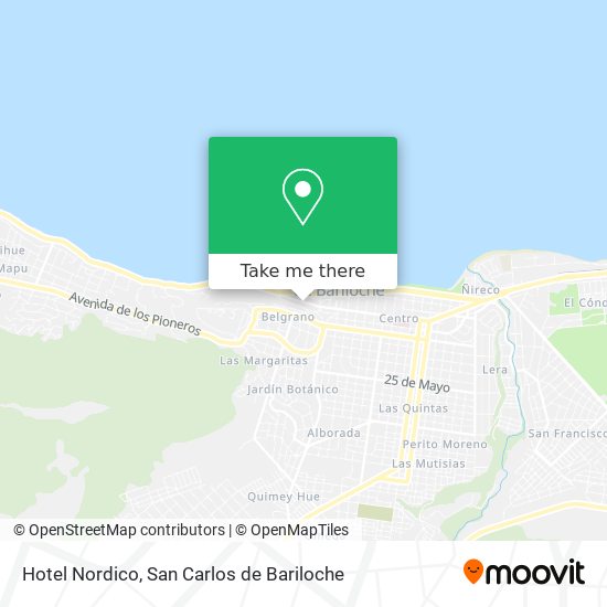 Hotel Nordico map