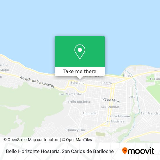 Mapa de Bello Horizonte Hostería