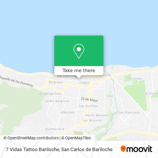 7 Vidas Tattoo Bariloche map