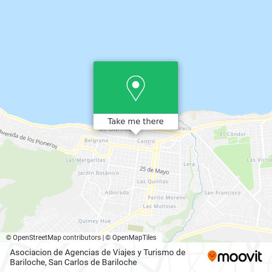 Asociacion de Agencias de Viajes y Turismo de Bariloche map