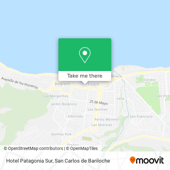 Hotel Patagonia Sur map