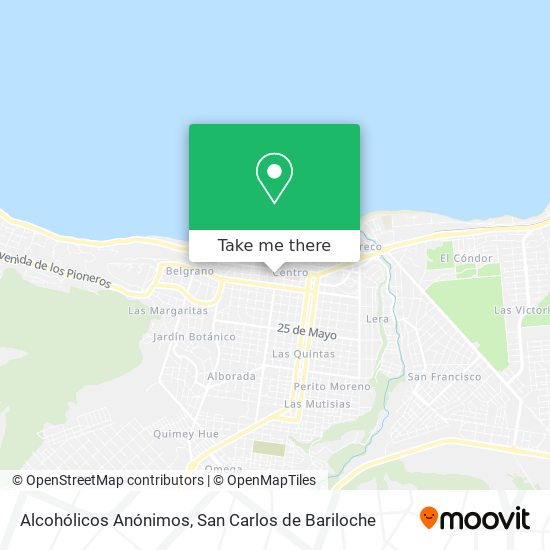 Alcohólicos Anónimos map