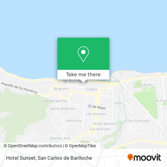 Hotel Sunset map