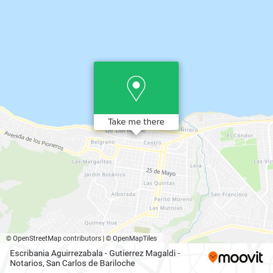 Mapa de Escribania Aguirrezabala - Gutierrez Magaldi - Notarios