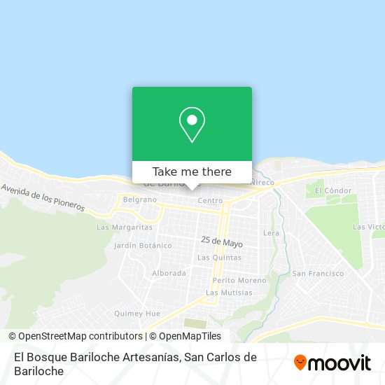 Mapa de El Bosque Bariloche Artesanías