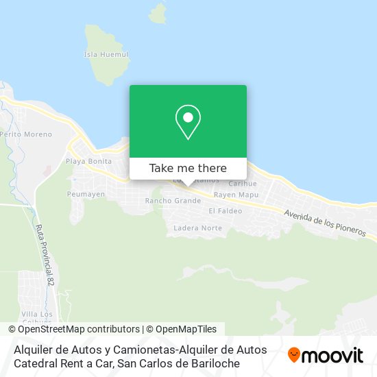 Mapa de Alquiler de Autos y Camionetas-Alquiler de Autos Catedral Rent a Car