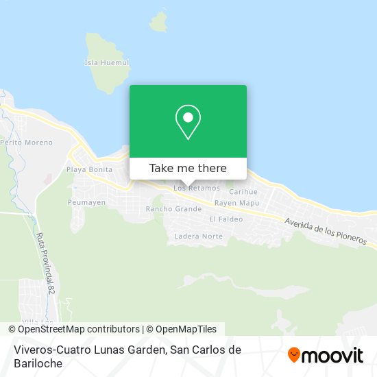 Viveros-Cuatro Lunas Garden map