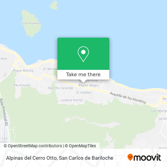 Alpinas del Cerro Otto map
