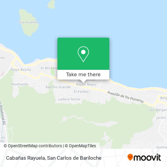 Cabañas Rayuela map