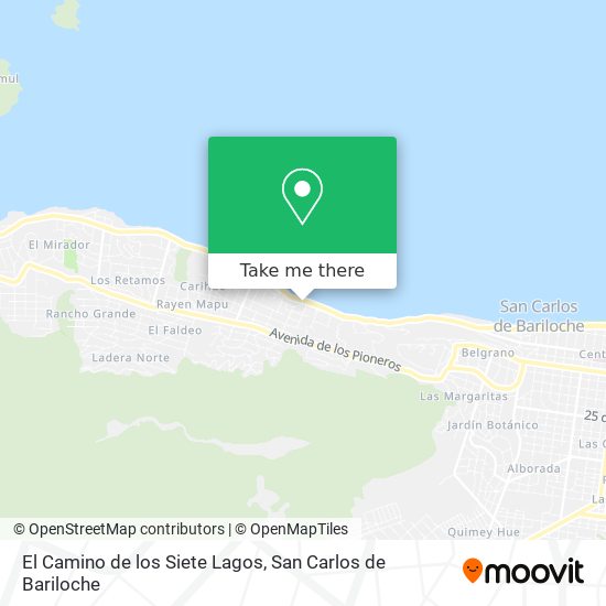 El Camino de los Siete Lagos map