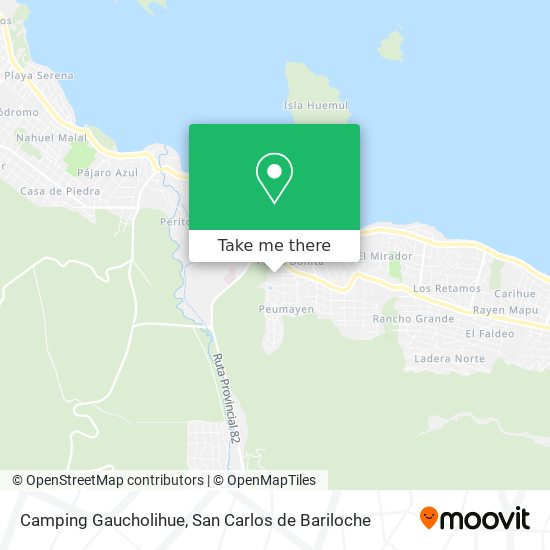 Camping Gaucholihue map