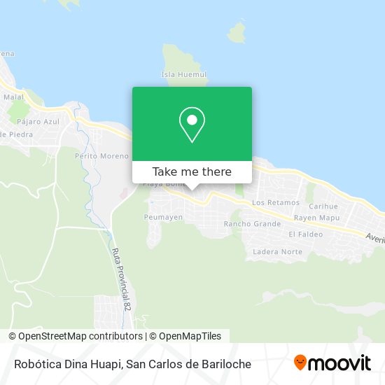 Robótica Dina Huapi map
