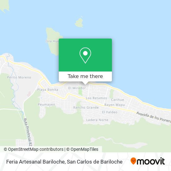 Mapa de Feria Artesanal Bariloche