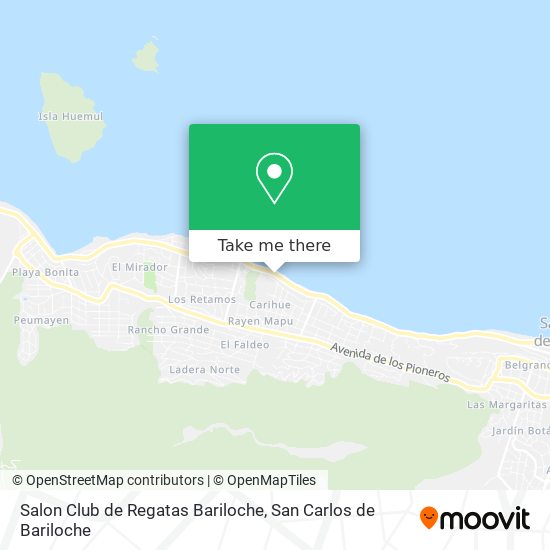 Mapa de Salon Club de Regatas Bariloche