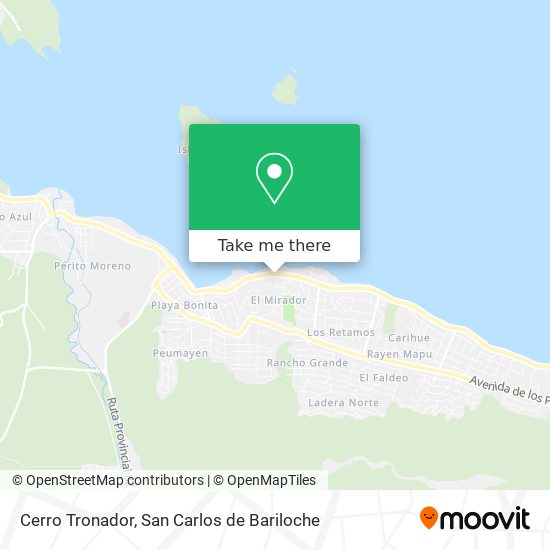 Cerro Tronador map