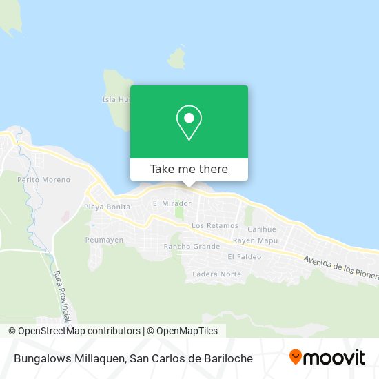 Bungalows Millaquen map