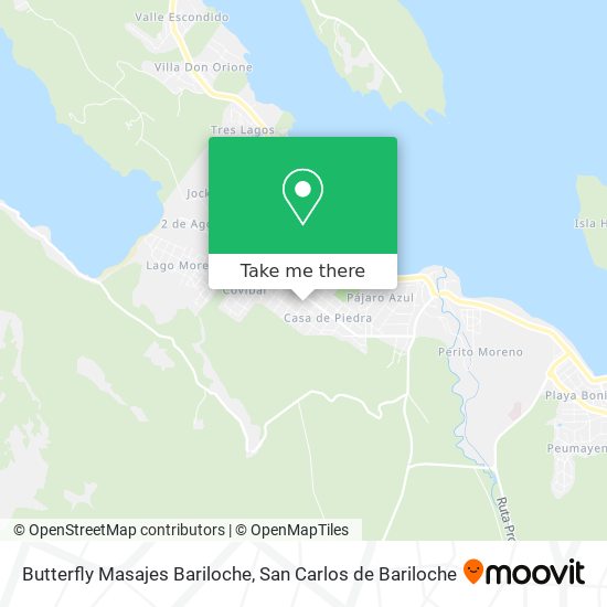 Butterfly Masajes Bariloche map