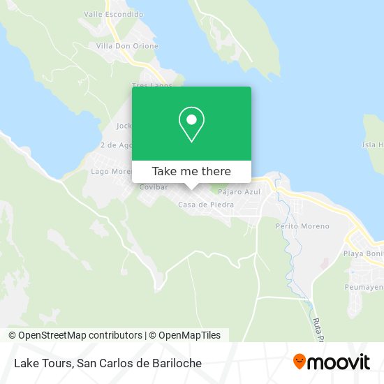 Lake Tours map