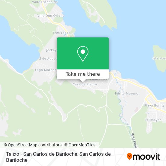 Talixo - San Carlos de Bariloche map