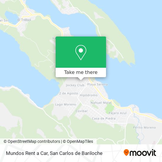 Mundos Rent a Car map