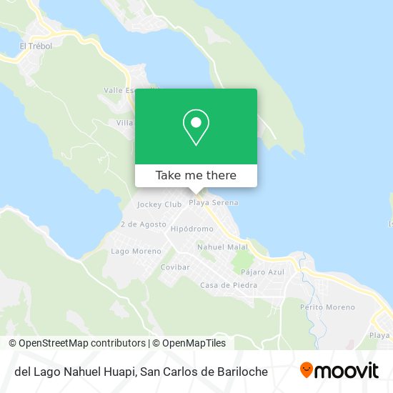 del Lago Nahuel Huapi map