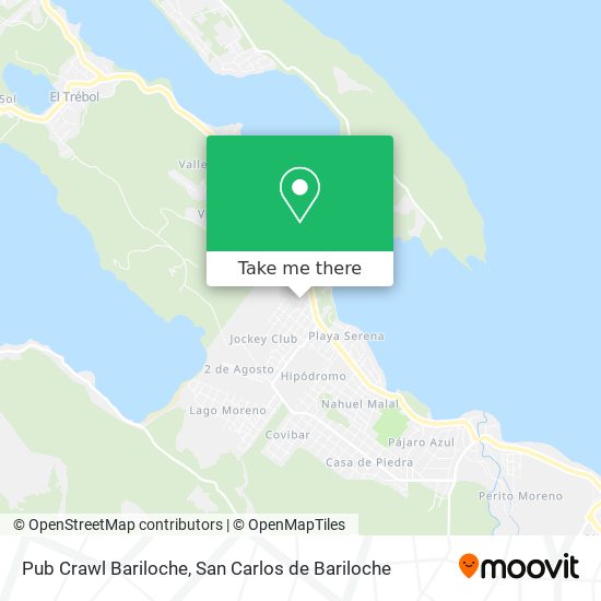 Pub Crawl Bariloche map