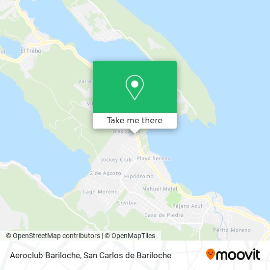 Aeroclub Bariloche map