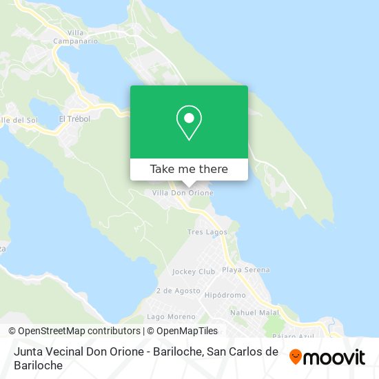 Mapa de Junta Vecinal Don Orione - Bariloche