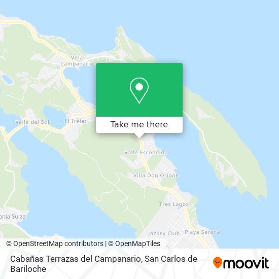 Mapa de Cabañas Terrazas del Campanario