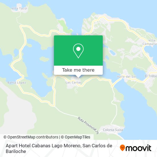 Mapa de Apart Hotel Cabanas Lago Moreno