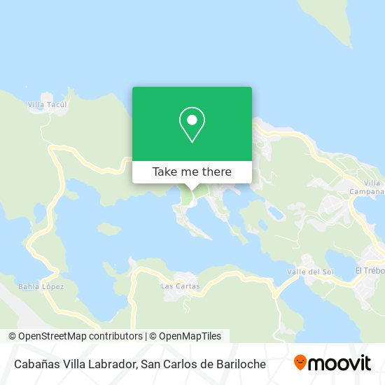 Cabañas Villa Labrador map