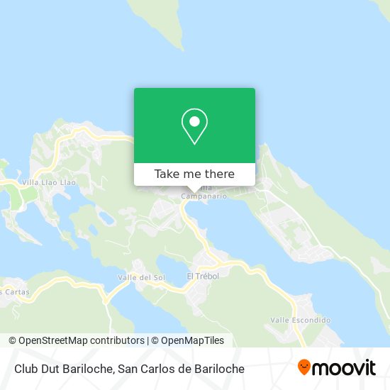 Club Dut Bariloche map