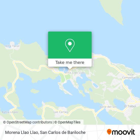 Morena Llao Llao map