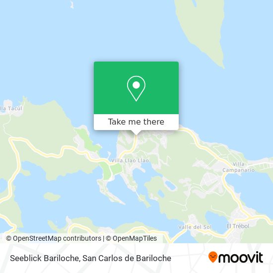 Seeblick Bariloche map