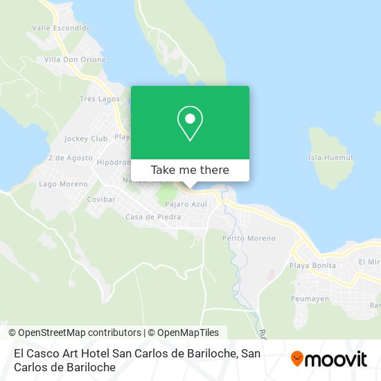 El Casco Art Hotel San Carlos de Bariloche map