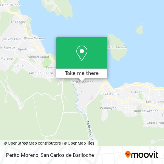 Perito Moreno map