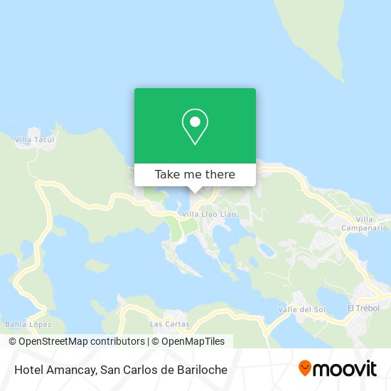 Hotel Amancay map
