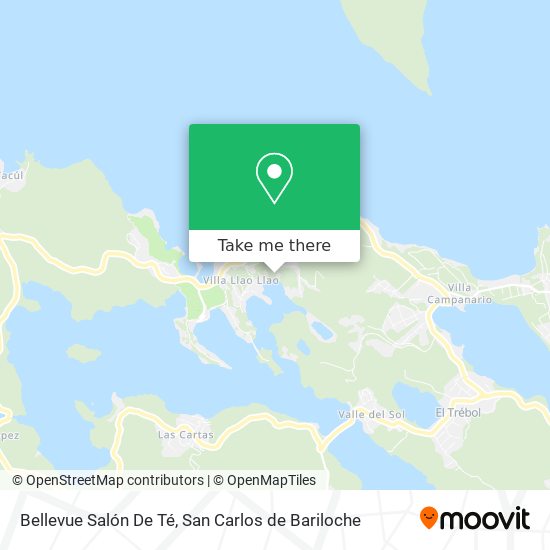 Mapa de Bellevue Salón De Té