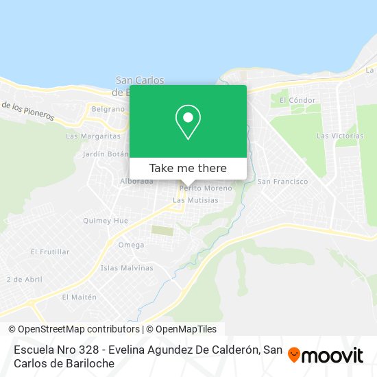 Escuela Nro 328 - Evelina Agundez De Calderón map