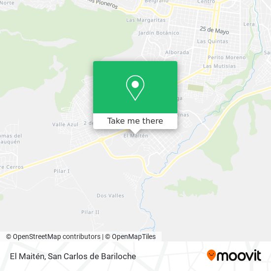 El Maitén map