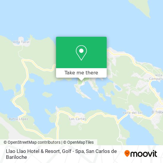Llao Llao Hotel & Resort, Golf - Spa map