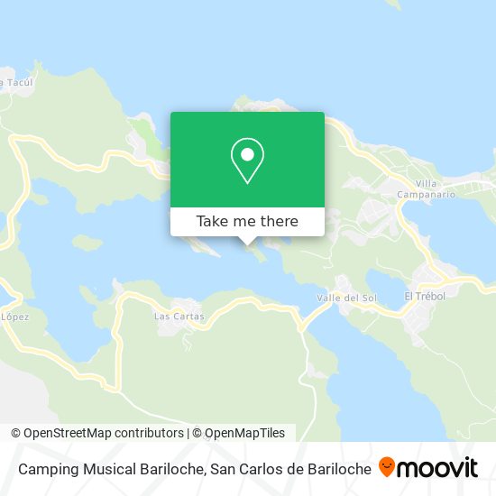 Camping Musical Bariloche map