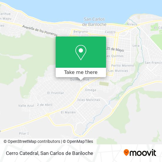 Cerro Catedral map