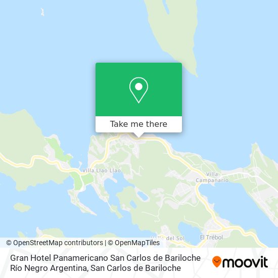 Gran Hotel Panamericano San Carlos de Bariloche Río Negro Argentina map