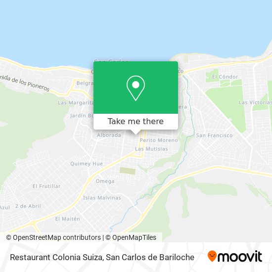 Restaurant Colonia Suiza map