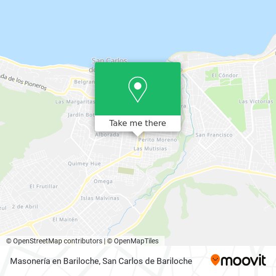 Masonería en Bariloche map