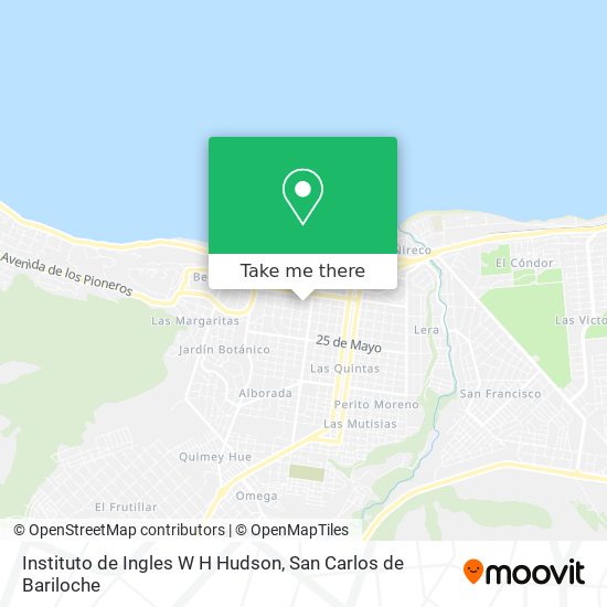 Instituto de Ingles W H Hudson map