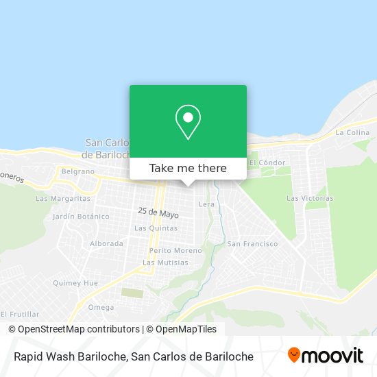 Rapid Wash Bariloche map