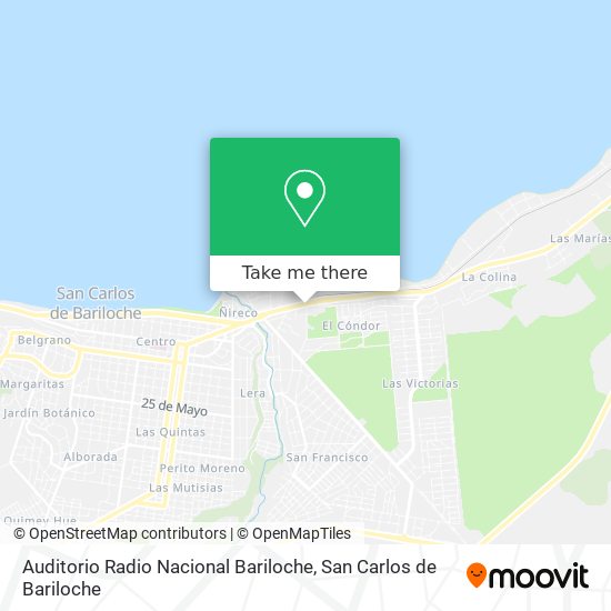 Mapa de Auditorio Radio Nacional Bariloche